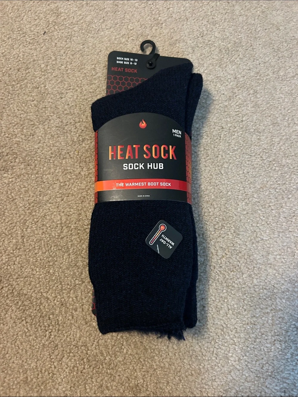 NWT heat sock - sock hub the warmest boot sock